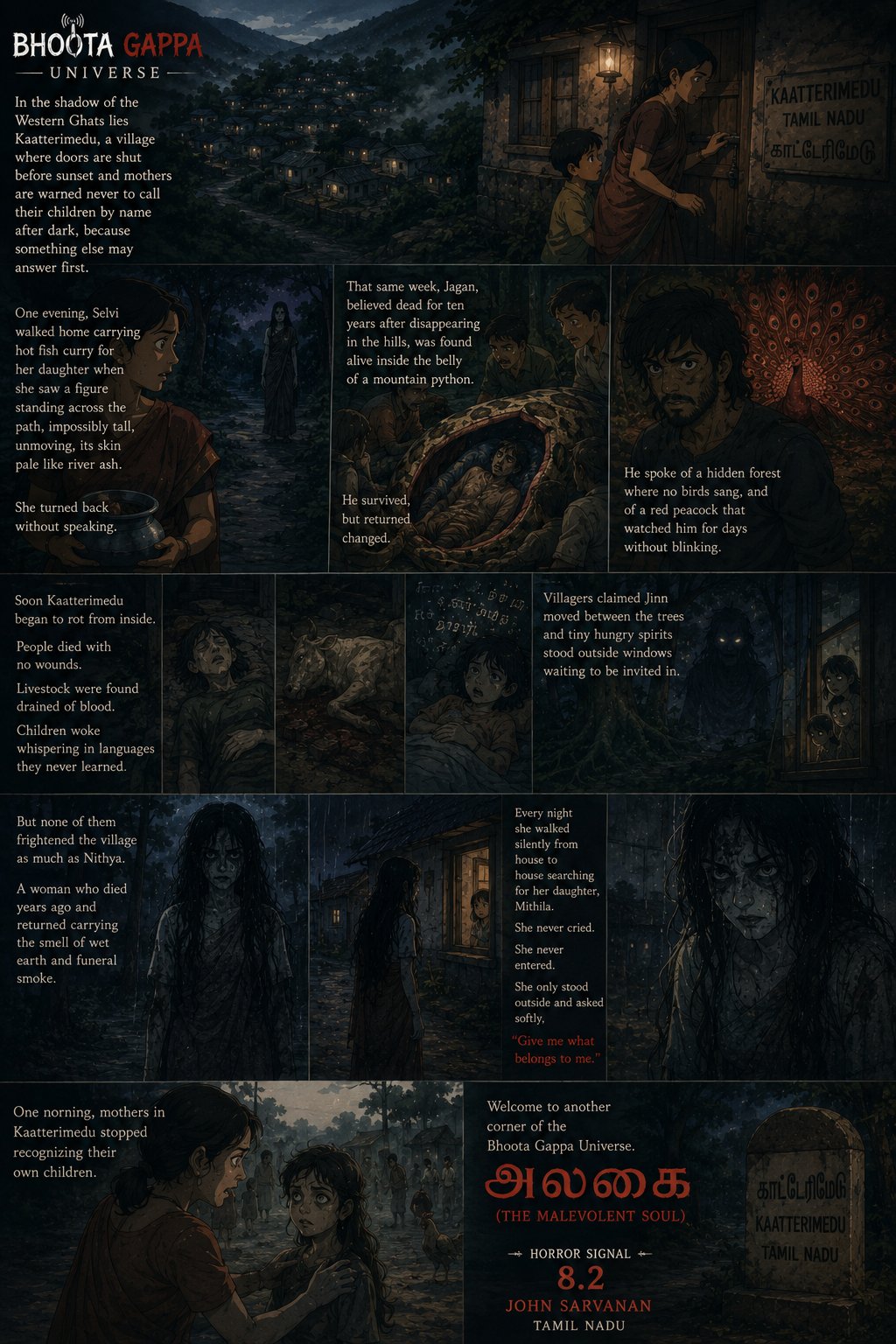 Alagai (அலகை) — The Malevolent Soul, a Western Ghats folklore horror entry by John Sarvanan, Tamil Nadu