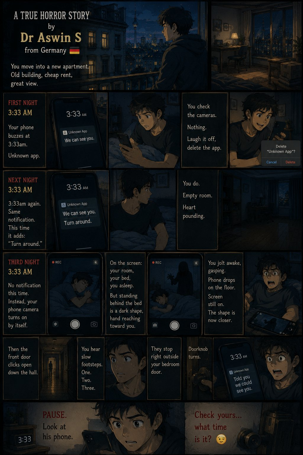 We Can See You — an illustrated true horror story by Dr Aswin S, Germany